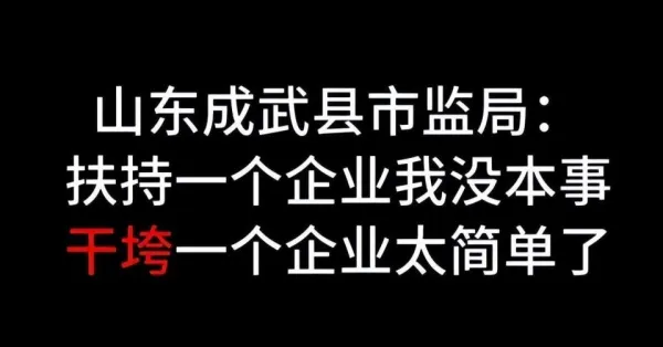 执法人员称干垮企业太简单 官方介入调查 本人称被断章取义 已接受处理